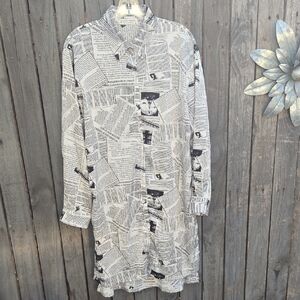 Jon & Anna Monochrome Text Print Dress